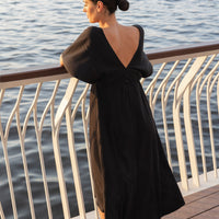 The Black V Dress