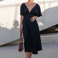 The Black V Dress