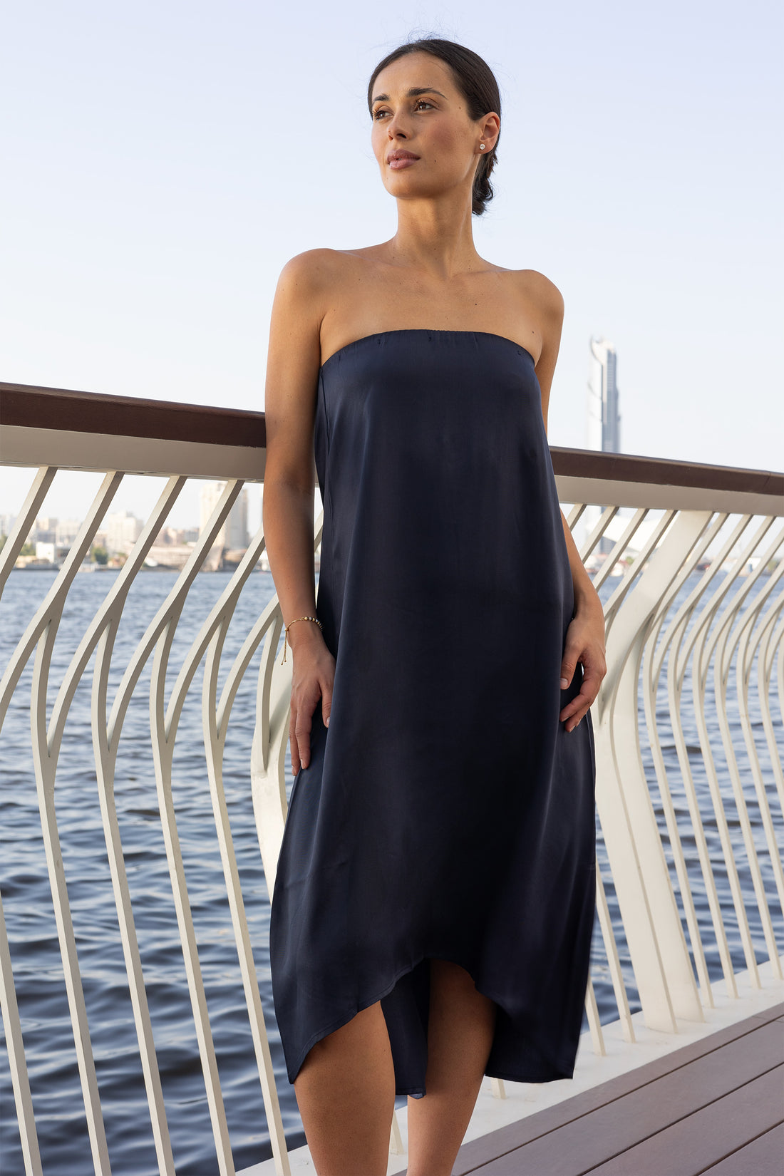 The Navy Tube Dress Elrie The Navy Tube Dress Elrie