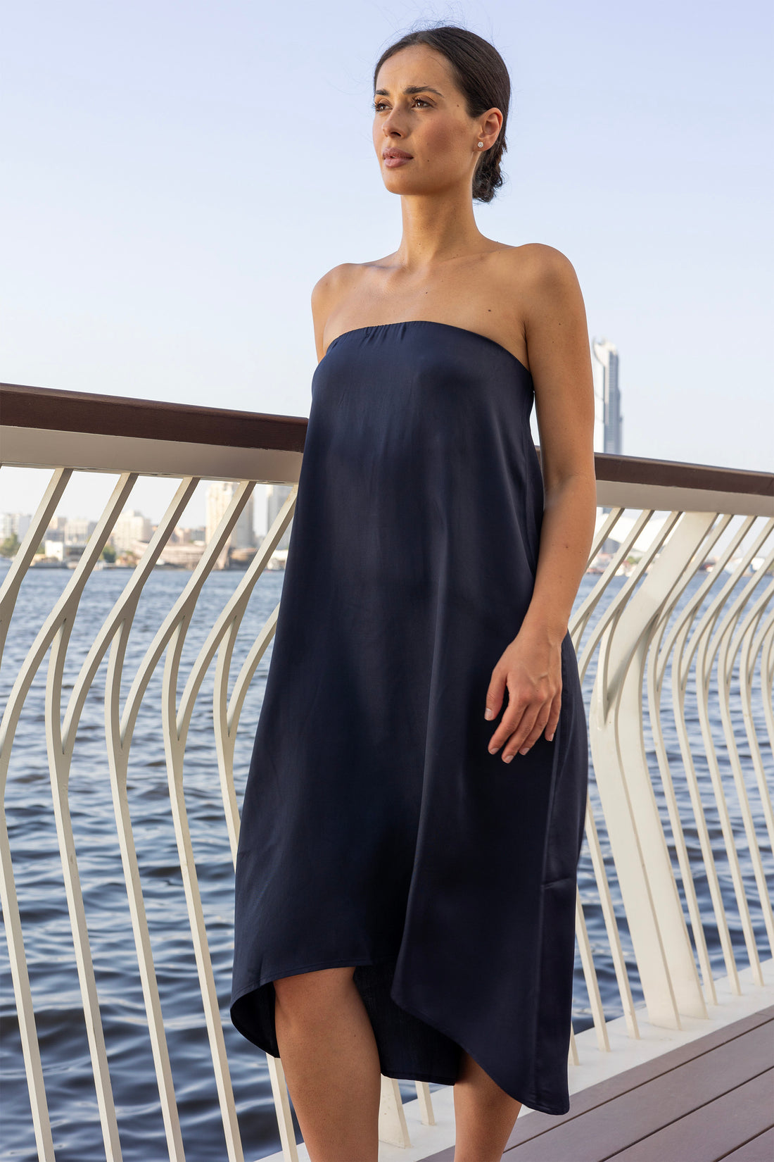 The Navy Tube Dress Elrie The Navy Tube Dress Elrie